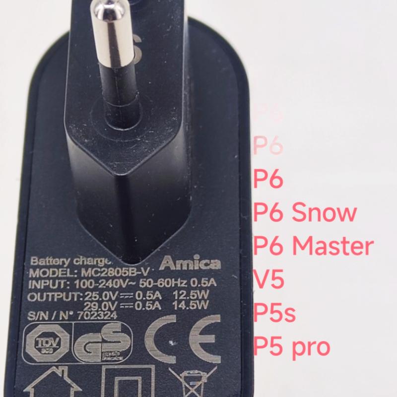 MC2805B-V 0.5A EU зарядное устройство для Midea Vacuum V5 P5s P5 pro P6 P6 Snow 25v