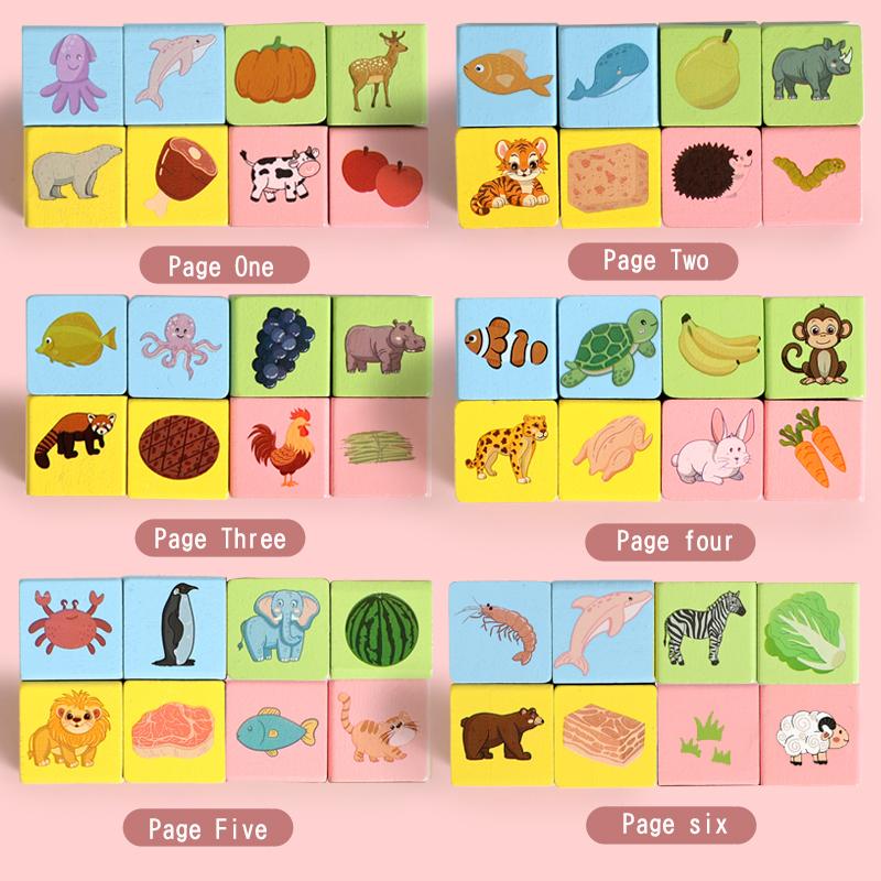 Pattern Matching Game Set - Early Puzzle Toy For Shape Recognition And Brain Development 3 Matching Set Options With Iron Box