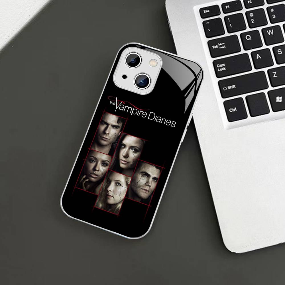 Дневники вампира ТВ Для IPhone 14 13 12 Mini 11 Pro XS Max X XR 14 Plus Закаленное стекло Чехол