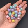 For Jewelry Making Transparent Core-spun Acrylic Pendants Frosted Matte DIY Material 20Pcs Fashion Love Heart Loose Beads Creative  Beads