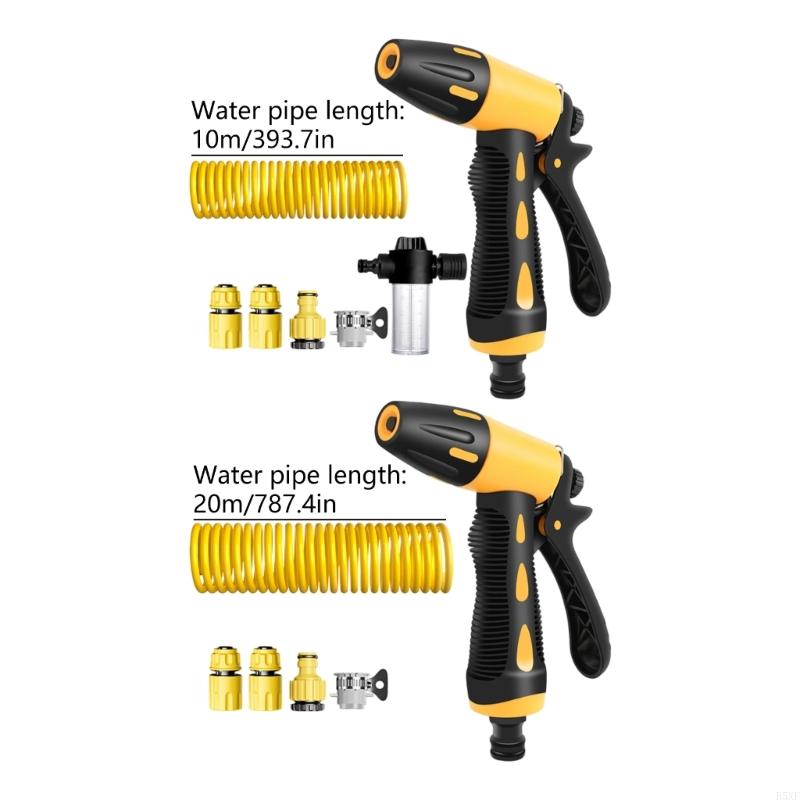 2025 Новый настенный расширяемый садовый шланг Прочный инструмент для распыления для мойки автомобиля Насадка Автоматический втягивающийся пружинный шланг для чистки автомобиля