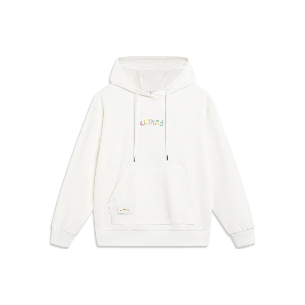 Li Ning Sports Lifestyle Series Graphic Hoodie Women Hoodies Off-White AWDT448-1