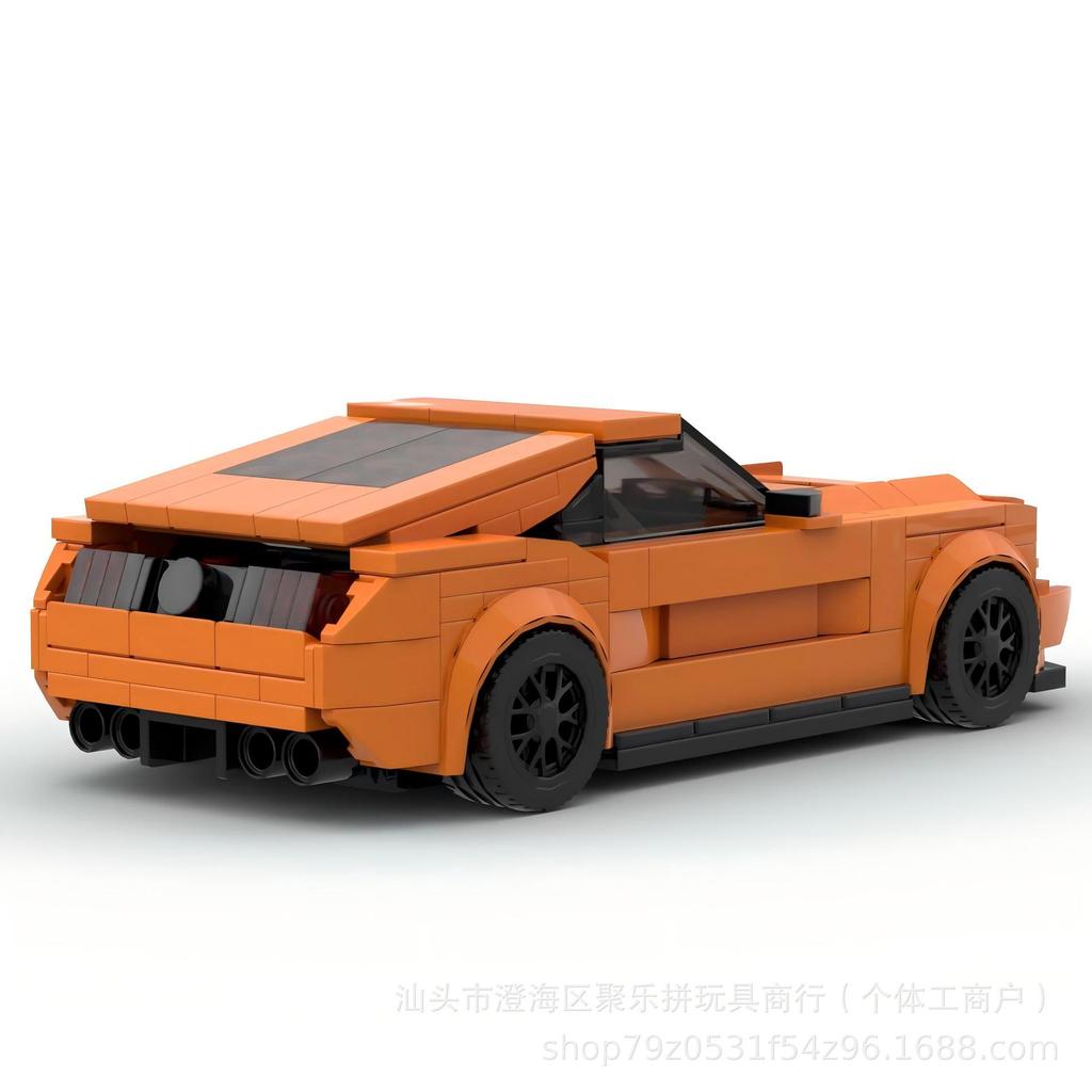 Совместимый с Ford Mustang Пазл для детей Сборка Раннее развитие DIY Набор строительных блоков Спортивный автомобиль