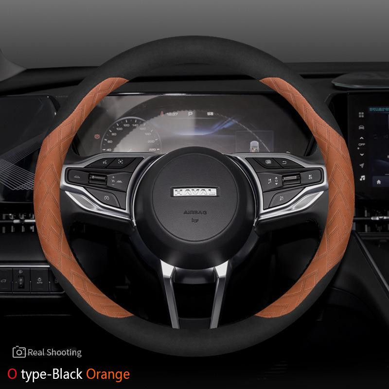 Замшевая Накладка на Руль Автомобиля Для Haval Dargo H2 H4 H6 H9 F7 M6 Ультратонкая Противоскользящая Влагопоглощающая Автоаксессуары