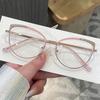 Cat Eye Shape Women Eyeglasses Rhinestone Decoration Stylish Glasses Frame for Women Blue Light Blocking Decorative Glass