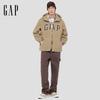 Gap Unisex Faux Fleece Embroidered Logo Zip Hoodie