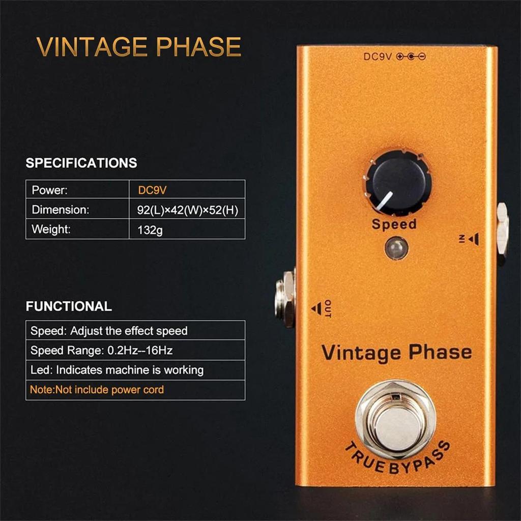 Педаль эффектов для электрогитары Vintage Overdrive Distortion Chorus Delay Tremolo