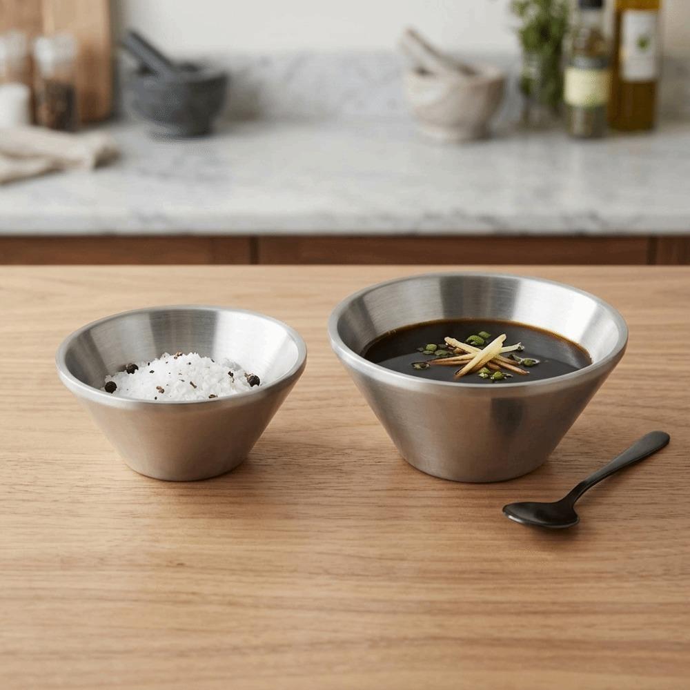 Conical Rice Bowl Rustless Steel Noodle Bowl Easy Clean Shaved Ice Bowl Shaved Ice