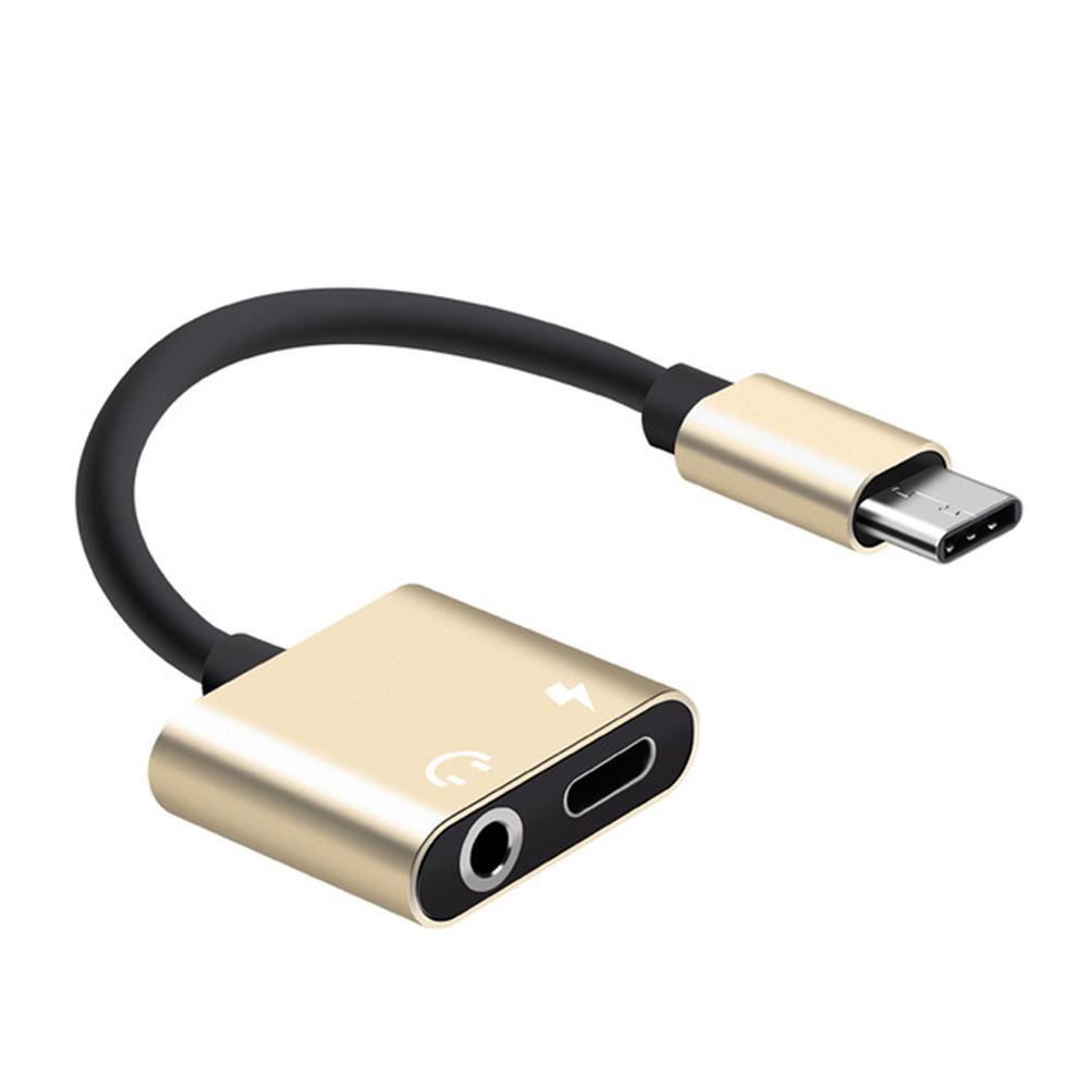 Earphone Jack Audio Cable Charging Type-C Audio Splitter Adapter Type C To 3.5 Mm Earphone Adapter