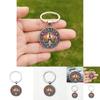 Paris Sunset Scene Keychain With Glass Pendant For Gift And Decoration