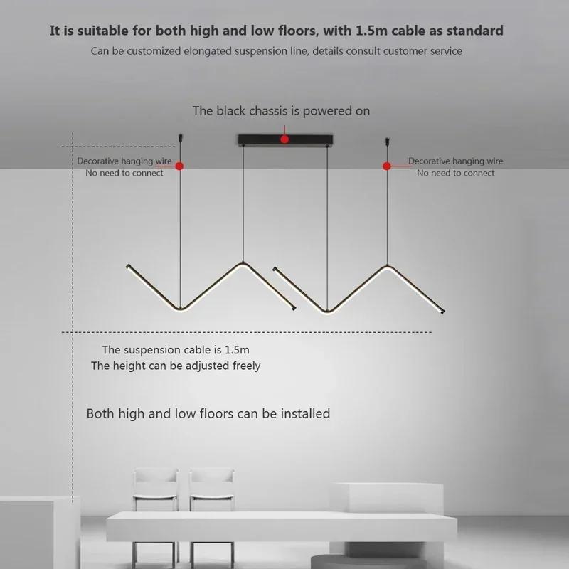 Современный светодиодный подвесной светильник для столовой, ресторана, кухни, офиса, кафе, подвесной светильник, декоративный светильник в помещении, золотисто-черная люстра