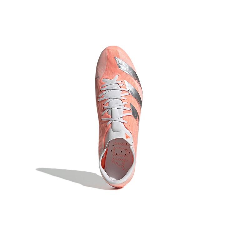 adidas Adizero Prime Sprint Шиповки Низкие Беговые Кроссовки Мужские Розово-Серебристые EE4586