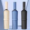 24 Keel Automatic Folding Umbrella - Large Size, Double Frame Design, Windproof and Sun Protection, Suitable for Two People To Use