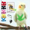 2023 Adjustable Parrot Bird Harness Leash Set Anti-bite Training Harness For Parrots Outdoor Flying Rope For Cockatiel Birds