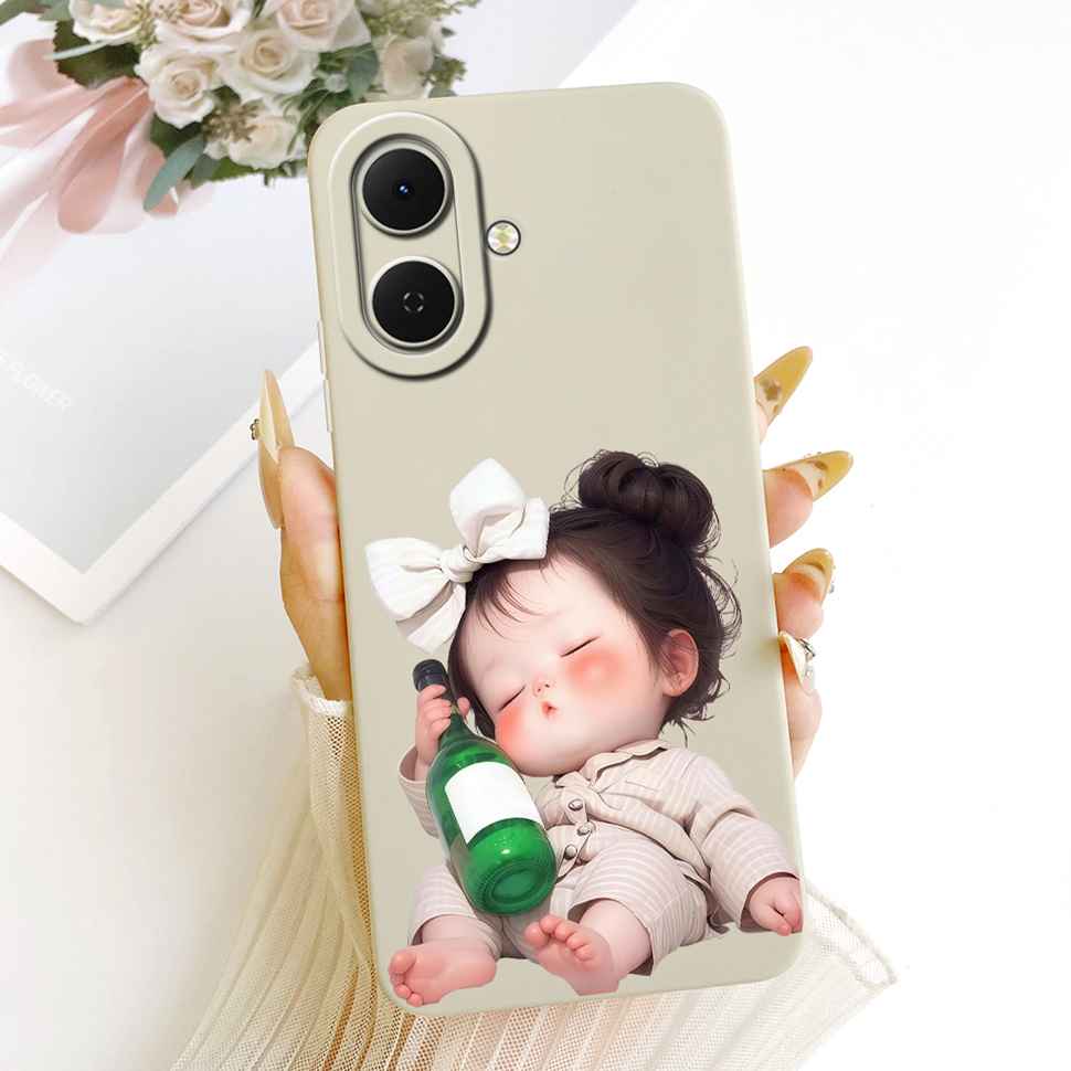 For Tecno Spark Go 2 Case Astronaut Girls Pattern Soft Cases For Tecno Spark Go2 SparkGo2 KM4 Silicon Covers Bumper