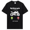 Motosikl chaqiryapti va men borishim kerak Kulgili Motosiklchi Futbolkasi Oddiy Polyester Erkaklar Futbolkasi Hip Hop Toplar Tees Yangi Futbolka 2024