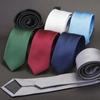 Solid Mens Skinny Ties  Plain Gravata Slim Ties Jacquard Woven Silk Ties for Mens Wedding Suits Crav