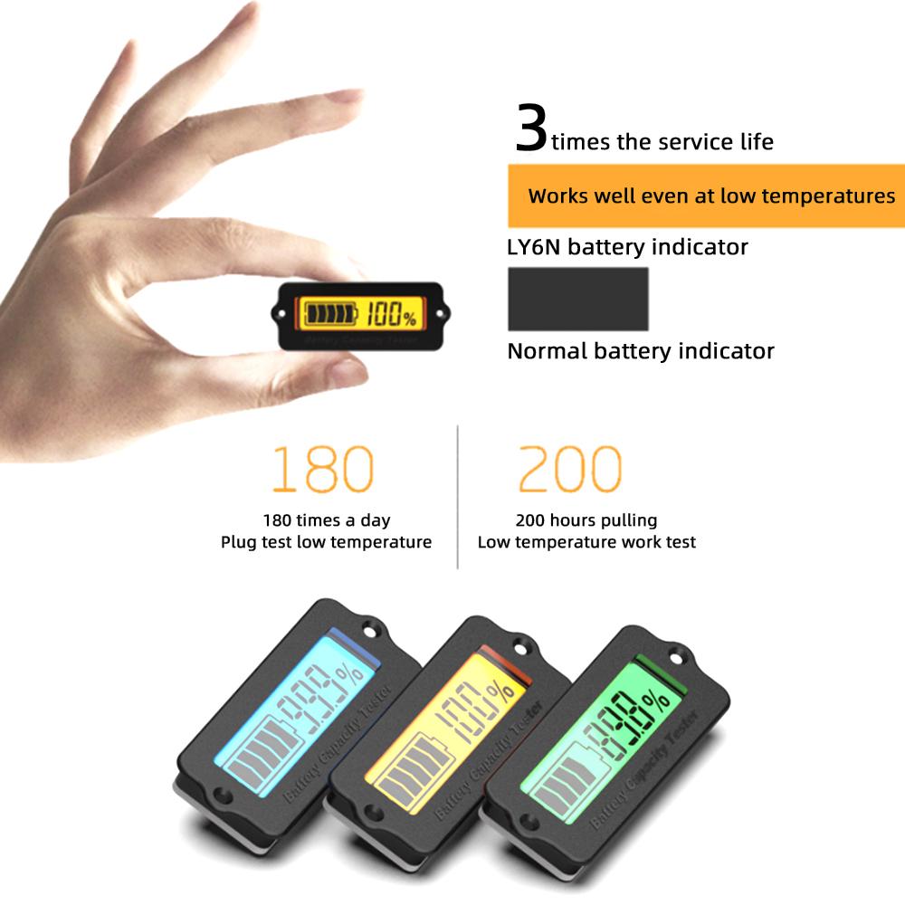 DC8-78V Battery Electricity Meter Ternary Lithium Battery Lithium Iron Phosphate Lead-Acid Battery Capacity Display Tester