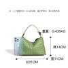 Classic spring and summer woven handbag leather shoulder bag commuter simple messenger bag