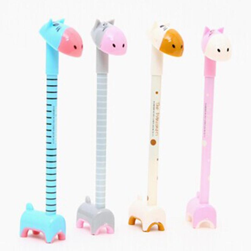 4 шт. шариковая ручка в виде осла новинка школьные игрушки школьные офисные канцелярские принадлежности из мультфильмов пластик