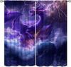 Драконьи шторы, Магия Миф Фиолетовая Молния Океан 3D Крылья Дракон Оформление окон Кулиски Драпировки для детей Мальчиков Подростков Лив