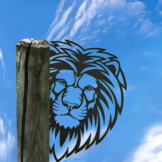 Peeping Animal Sign Weather-proof Heavy Duty Outdoor Garden Patio Yard Lawn Metal Donkey Horse Cow Sheep Dog Pig Lion Silhouette Decoration Ornament