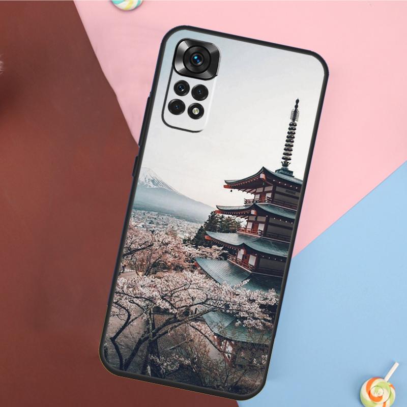 Японский храм Киото Чехол для Xiaomi Redmi Note 13 Pro 14 12 11 9 10 9S 10S 11S 12S Redmi 14C 10C 12C 13C Чехол
