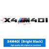 3D ABS M-Standard Sports Competition Emblem Rear Trunk Logo Sticker For BMW M1   X2 X3M X4M X5M X6M X7M Auto Modification  Badge CJ7