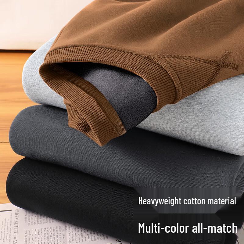 Hodo Men's Thermal Fleece Crewneck Sweatshirt