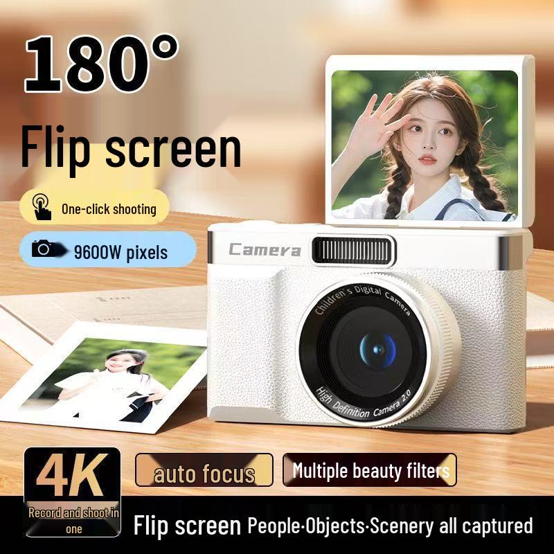 HD Flip Screen CCD Digital Camera with Selfie & Travel Features for Students