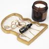 Поднос DIY эпоксидная кристаллическая смола силиконовая форма девушка модель тела абстрактная тарелка зеркальный поднос силиконовая форма