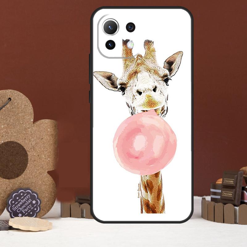 Cute Cartoon Giraffe Case For Xiaomi 17 Pro Max 14 15 Ultra 15T 13T 14T POCO F8 Ultra F7 F5 F6 X5 X6 X7 Pro Cover