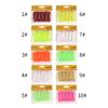 20PCS Soft Fishing Lures 7cm 6cmT Tail Worm Silicone Bait Artificial Swing Shad Wobblers for Bass Pike Carp Fishing Tackle