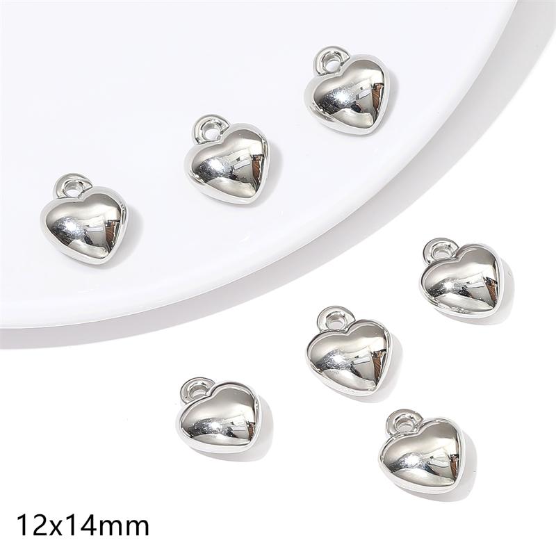 5-20 шт. Пластиковые серебряные родиевые подвески CCB в форме сердца, бабочки, банта, бусины для самостоятельного изготовления ювелирных изделий