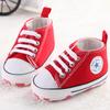 Cute Newborn Baby Boy Girl Crib Shoes Canvas Soft Sole Pram Anti-slip Sneaker 0-18M