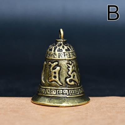 Антикварный колокольчик Миниатюрная латунная медная скульптура Молитва Колокольчик Гуаньинь Фэн-шуй Колокольчик Приглашение Будда Буддизм Колокольчики Гуаньинь Домашний декор