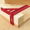 3D Measuring Ruler Woodworking Square Protractors Triangle Layout Measuring Tool 22.5-75 Degree Protractors