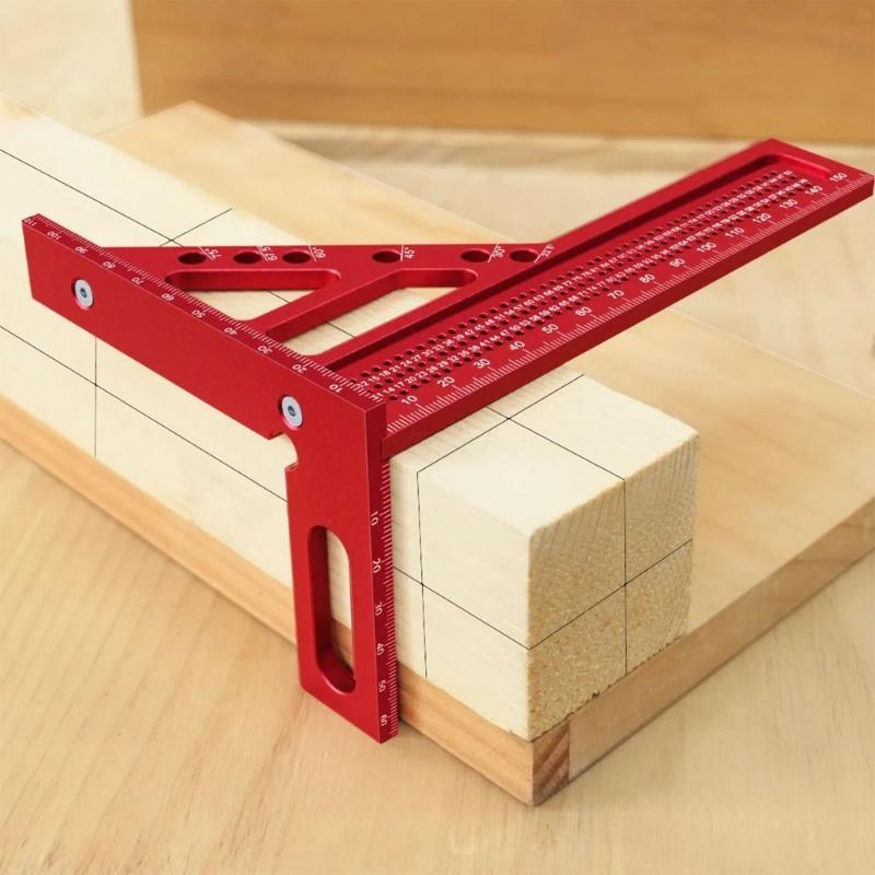 3D Measuring Ruler Woodworking Square Protractors Triangle Layout Measuring Tool 22.5-75 Degree Protractors