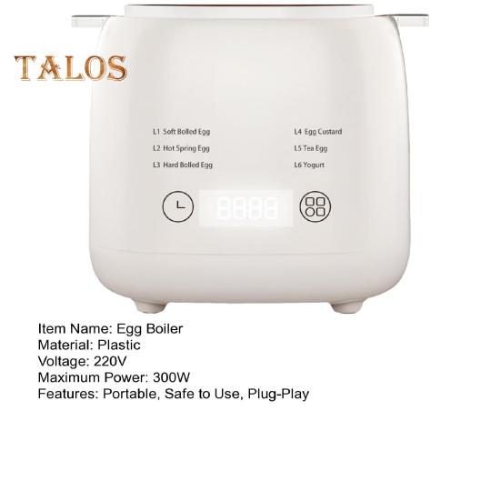 Электрическая яйцеварка 6-в-1 Rapid с автоматическим отключением, звуковым напоминанием, дизайном сенсорного экрана, пищевым классом, не содержащим бисфенол-А, умная электрическая яйцеварка
