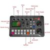 F998 Live Sound Card Audio Mixer Podcast, преобразователь голоса для платы звуковых эффектов для микрофона