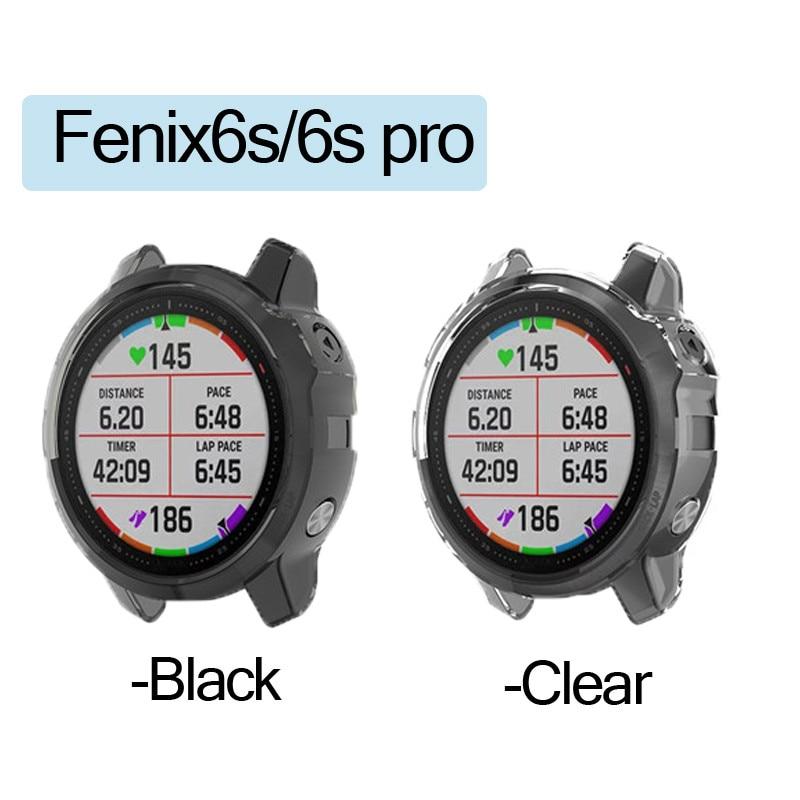Умная защитная рамка 3 в 1 для Garmin Fenix 6 6s 6x pro Solar, чехлы для часов, чехол из ТПУ, стеклянный экран, защитная пленка
