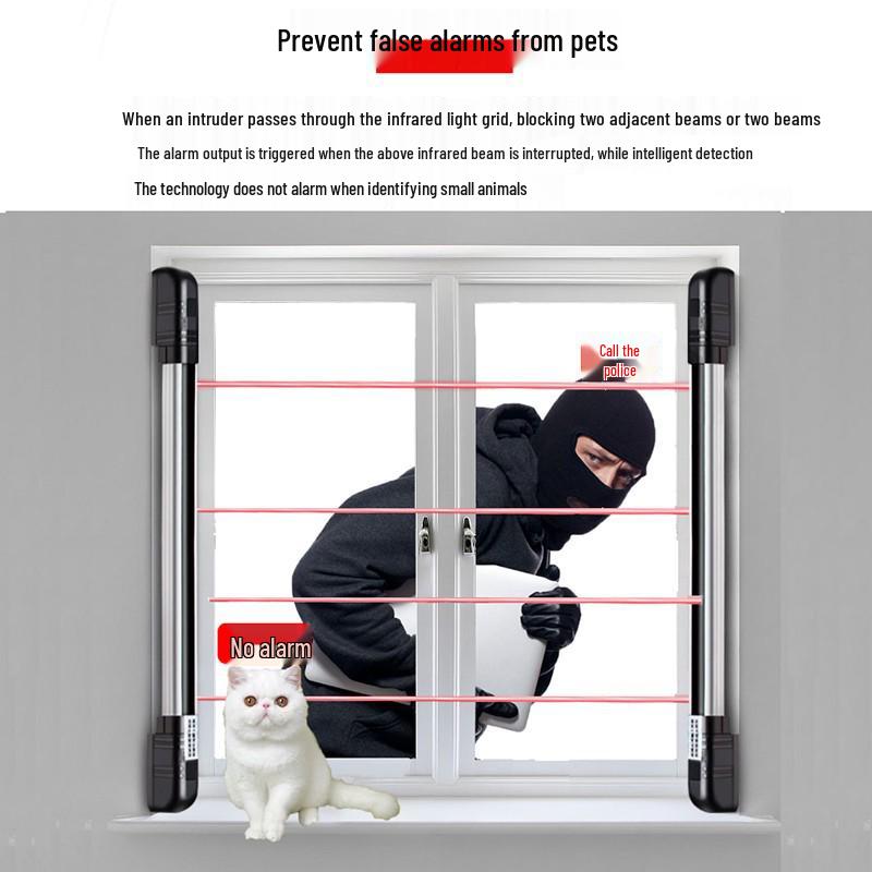 Infrared Anti-theft Detector System for Gates, Windows, Balconies