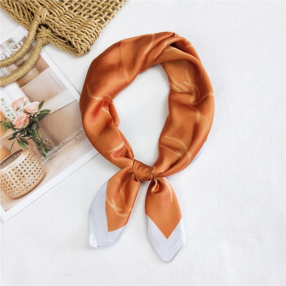 Модный декоративный шарф, повязка для волос, резинка для волос 70, маленький квадратный шарф, шелковый шарф, женский весенне-осенний универсальный маленький шарф, профессиональный шарф