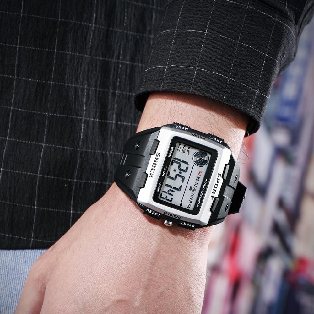 Waterproof Sports Wristwatch Multifunctional Student Alarm Clock Electronic Watch for Kids Boys Girls Gift