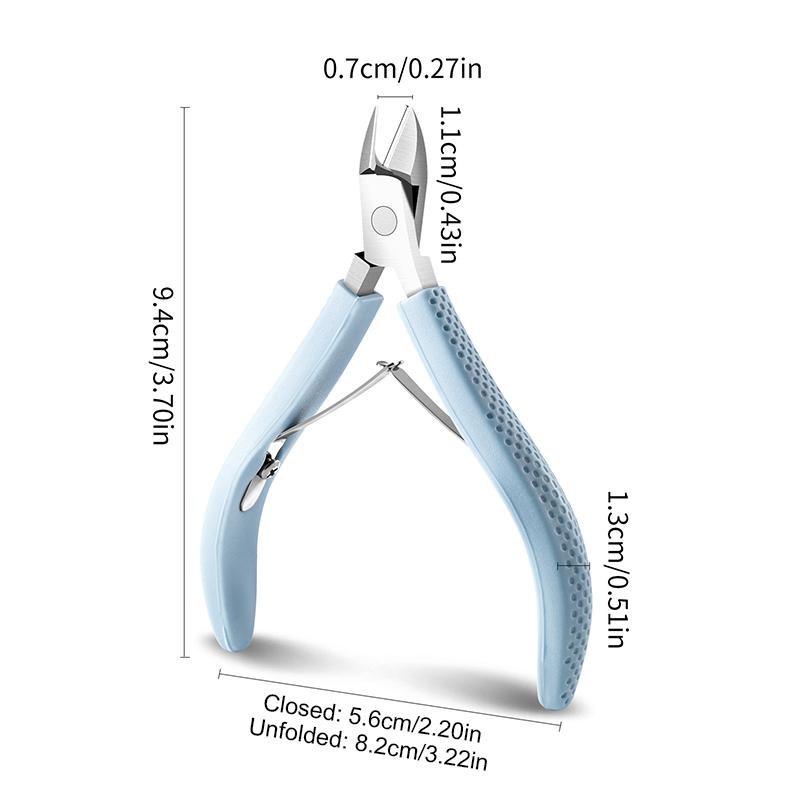 Ножницы для кутикулы из нержавеющей стали, средство для удаления омертвевшей кожи с ногтей, кусачки для ногтей, маникюрные ножницы с изогнутым кончиком