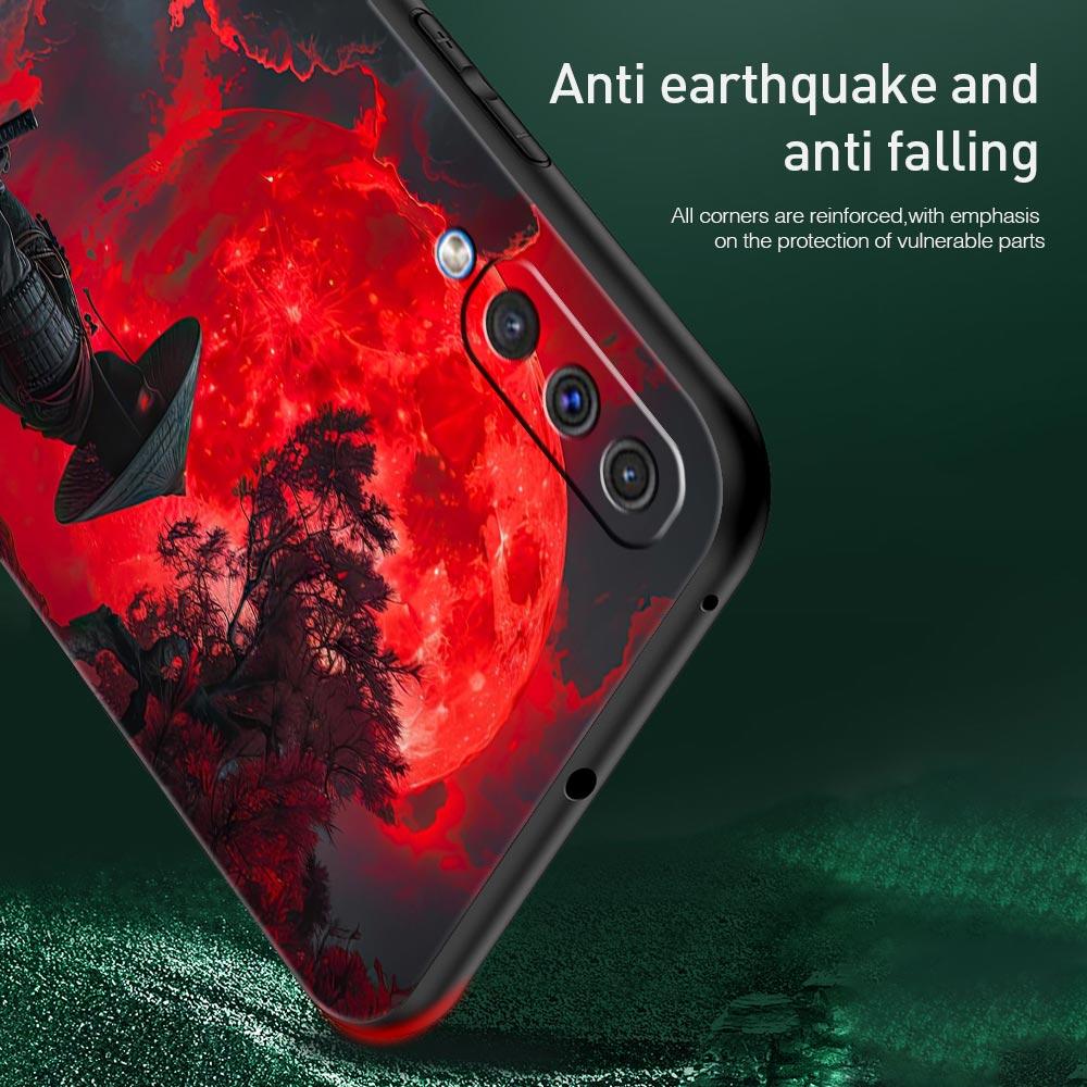 Японский Бусидо Самурай Чехол для телефона Для Samsung Galaxy A56 A36 A26 A34 A17 A16 A06 A14 A12 A54 A72 A22 A20e A52 A50 A40 A32Чехол