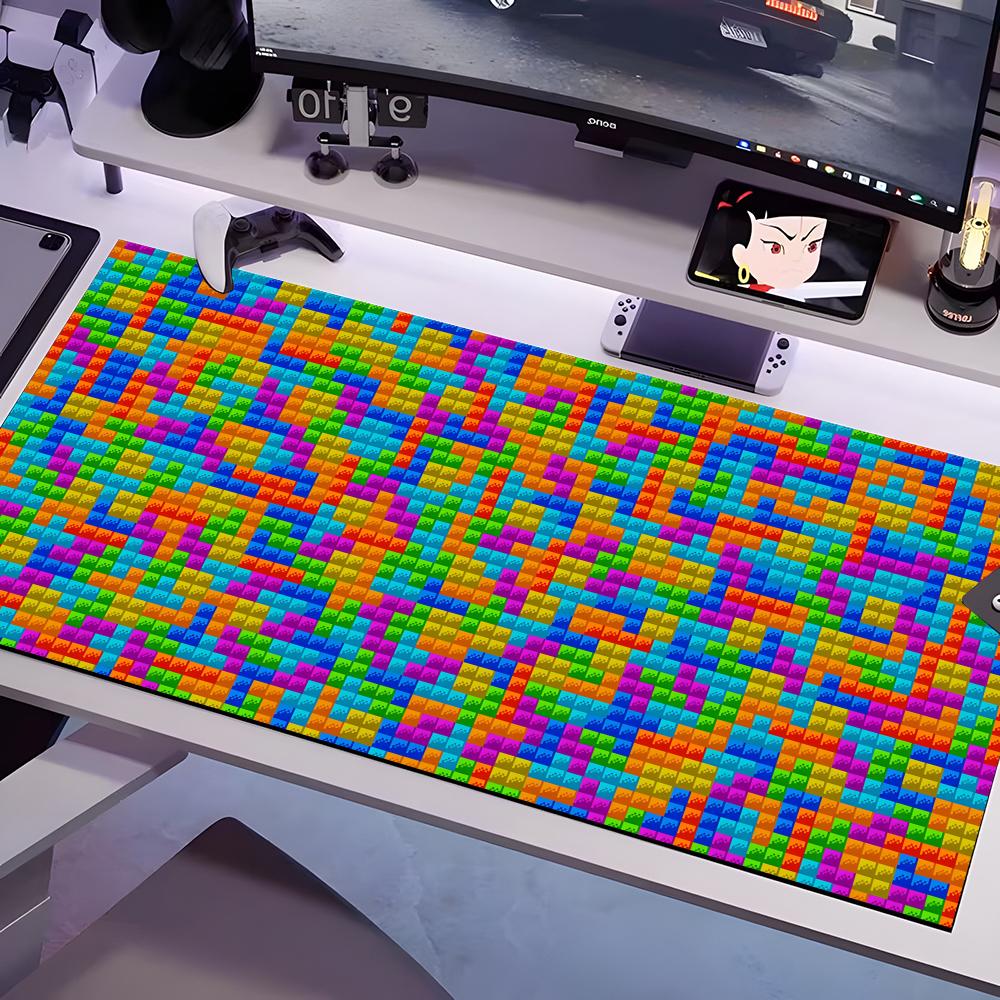 Игровой коврик для мыши T-TETRI Разные размеры Большой квадратный Компьютерный офисный игровой коврик для стола Резиновый противоскользящий коврик для мыши