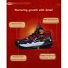 Баскетбольные кроссовки Li Ning Anti-Slip, износостойкие, средней высоты, детские, синие, красные, YKBT004-7