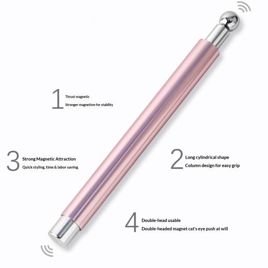 1/3 шт. Магнитная палочка для ногтей «Кошачий глаз», 3-в-1, двухсторонняя магнитная ручка для лака с круглыми бусинами, инструмент для дизайна ногтей с гель-лаком «Кошачий глаз» для женщин