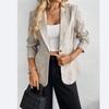 Spring and Summer Women's Blazer Long Sleeve   Coat Commuter Office Slim   Elegant Jacket